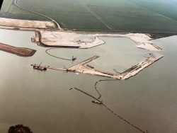 Foto vanuit de lucht gemaakt van jachthaven wolderwijd in aanbouw vanuit een andere hoek